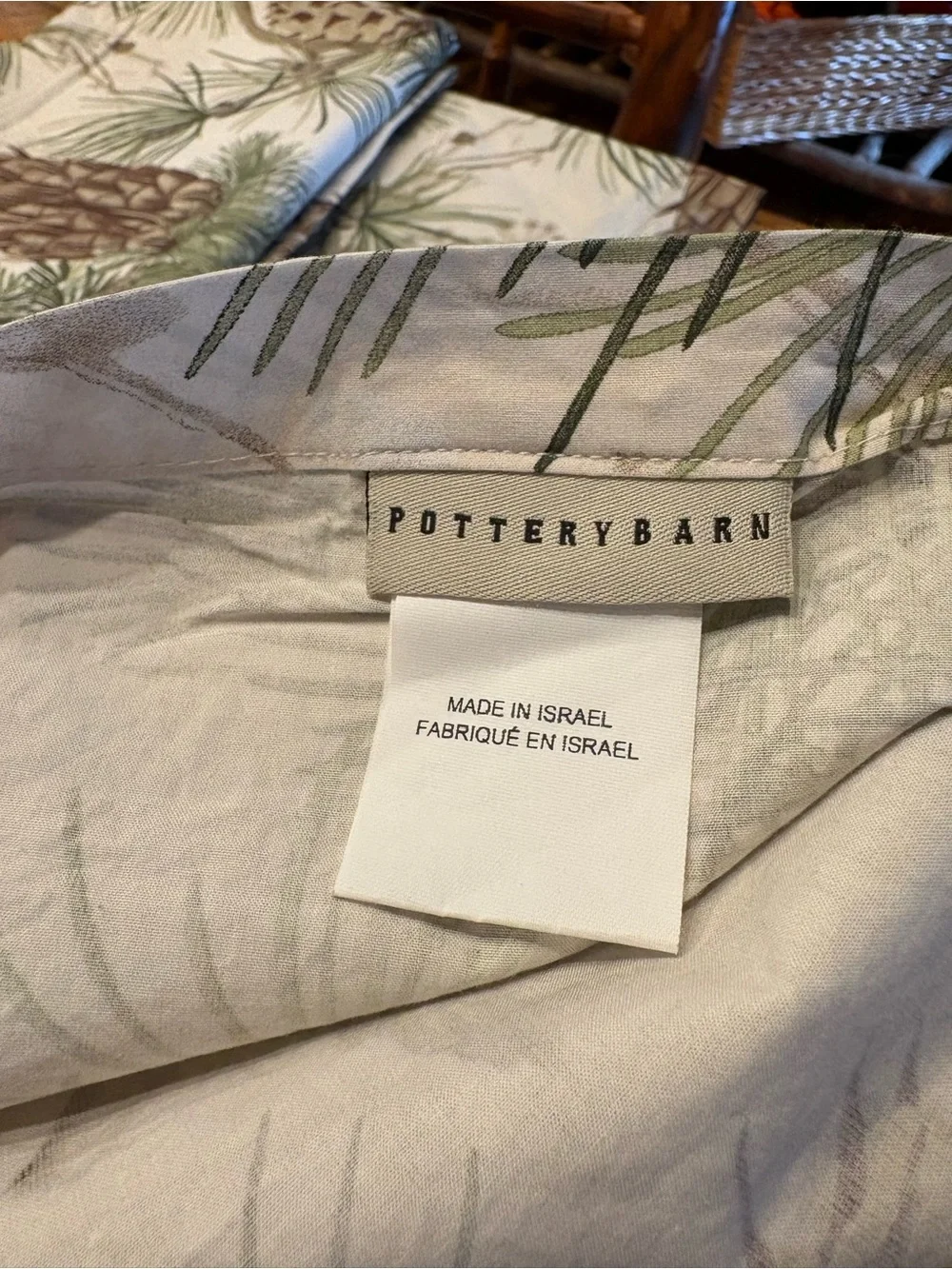 Pottery Barn Snow Pine Bird  Duvet Cover, Shams and Shower Curtain